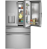 GE Profile GE Profile(TM) ENERGY STAR(R) 27.9 Cu. Ft. Smart Fingerprint Resistant 4-Door French-Door Refrigerator with Door In Door PVD28BYNFS (a4lmkvz3ag1e) (6)
