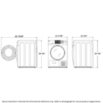 GE GE(R) ENERGY STAR(R) 24" 4.3 Cu.Ft. Front Load Vented Electric Dryer with Stainless Steel Basket GFD14ESSNWW (a4lpf32b15n1) (13)