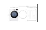 LG 7.4 cu. ft. Large Capacity Front Load Gas Dryer - White DLGX4001W (a4lrnibqbvmh) (7)