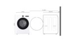 LG 7.4 cu. ft. Ultra Large Capacity Smart Front Load Gas ENERGY STAR Dryer with Sensor Dry & Steam Technology DLGX5501W (a4lj66cgf96d) (6)
