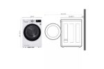 LG 4.2 cu. ft. Smart Wi-Fi Enabled Compact Front Load Dryer with Dual Inverter HeatPump(TM) Technology DLHC1455W (S29683A1299WA42S) (6)
