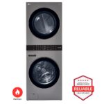 LG Single Unit Front Load LG WashTower(TM) with Center Control(TM) 4.5 cu. ft. Washer and 7.4 cu. ft. Gas Dryer WKG101HVA (a4lez99lzfcz)
