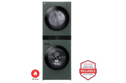 LG Single Unit Front Load LG WashTower(TM) with Center Control(TM) 4.5 cu. ft. Washer and 7.4 cu. ft. Gas Dryer WKGX201HGA (S53511A2699WT51NG)