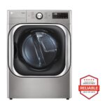 LG 9.0 cu. ft. Mega Capacity Smart Wi-Fi Enabled Front Load Electric Dryer with TurboSteam(TM) and Built-In Intelligence DLEX8980V (S21581A1649DR23S)