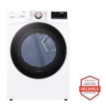 LG 7.4 cu. ft. Large Capacity Front Load Gas Dryer - White DLGX4001W (a4lrnibqbvmh)