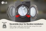 LG 7.4 cu. ft. Ultra Large Capacity Smart Front Load Gas Dryer with Built-In Intelligence & TurboSteam(R) DLGX6701B (a4lggzmkxlsn) (5)