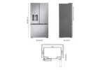 LG LG Counter-Depth MAX(TM) with Zero Clearance(TM) 3-Door French Door Refrigerator with Thin Door Design LF24Z6530S (a4lktbjnickq) (4)