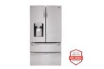 LG 28 cu. ft. 4-Door French Door, Standard Depth, Ice & Water, Double Freezer, Stainless Steel LMXS28626S (a4lcivicwm6t)