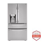 LG 30 cu. ft. 36 Inch Wide French Door Refrigerator - Stainless Steel LRMDS3006S (a4l10gbirwxt)