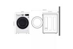 LG 2.4 cu. ft. Smart Wi-Fi Enabled Compact Front Load Washer with Built-In Intelligence WM1455HWA (a4l4wxsnvii3) (4)