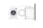 LG 4.5 cu. ft. Ultra Large Front Load Washer WM3400CW (a4l9k8rlckkn) (3)
