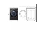 LG 4.5 cu. ft. Ultra Large Capacity Front Load Washer - Black Steel WM4000HBA (S57070A1199WA58S) (4)