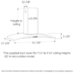GE Profile 36" Island-Mount Chimney Hood UVI7361SWSS (a4l9msly9dfu) (11)