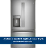 GE GE ENERGY STAR 22.1 Cu. Ft. Counter-Depth Fingerprint Resistant French-Door Refrigerator GYE22GYNFS (a4lnnlo6e9jy) (10)