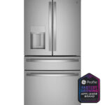 GE Profile GE Profile(TM) ENERGY STAR(R) 27.9 Cu. Ft. Smart Fingerprint Resistant 4-Door French-Door Refrigerator with Door In Door PVD28BYNFS (a4lmkvz3ag1e)
