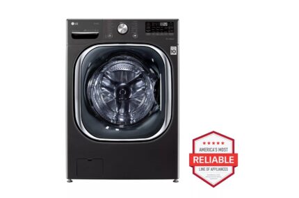 LG 5.0 cu. ft. Mega Capacity Smart Wi-Fi Enabled Front Load Washer with TurboWash(TM) 360 deg and Built-In Intelligence WM4500HBA (S-T8/9A1649WA54S)